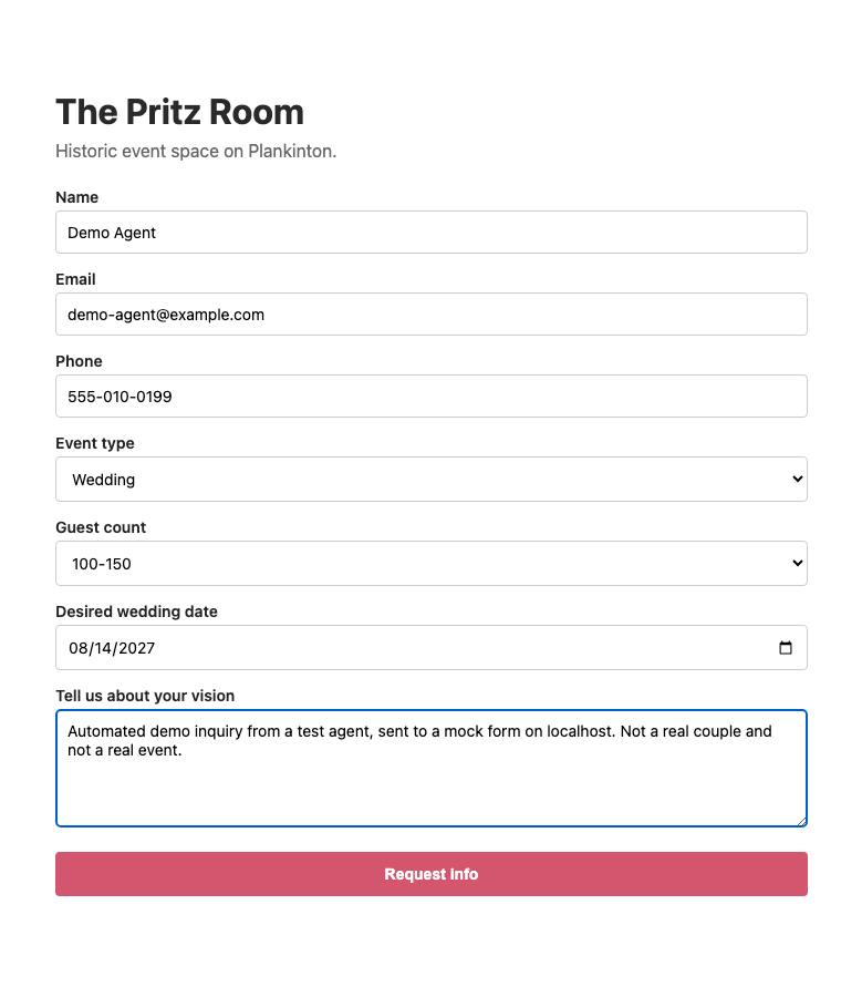The Pritz Room, step 10: Ready to submit