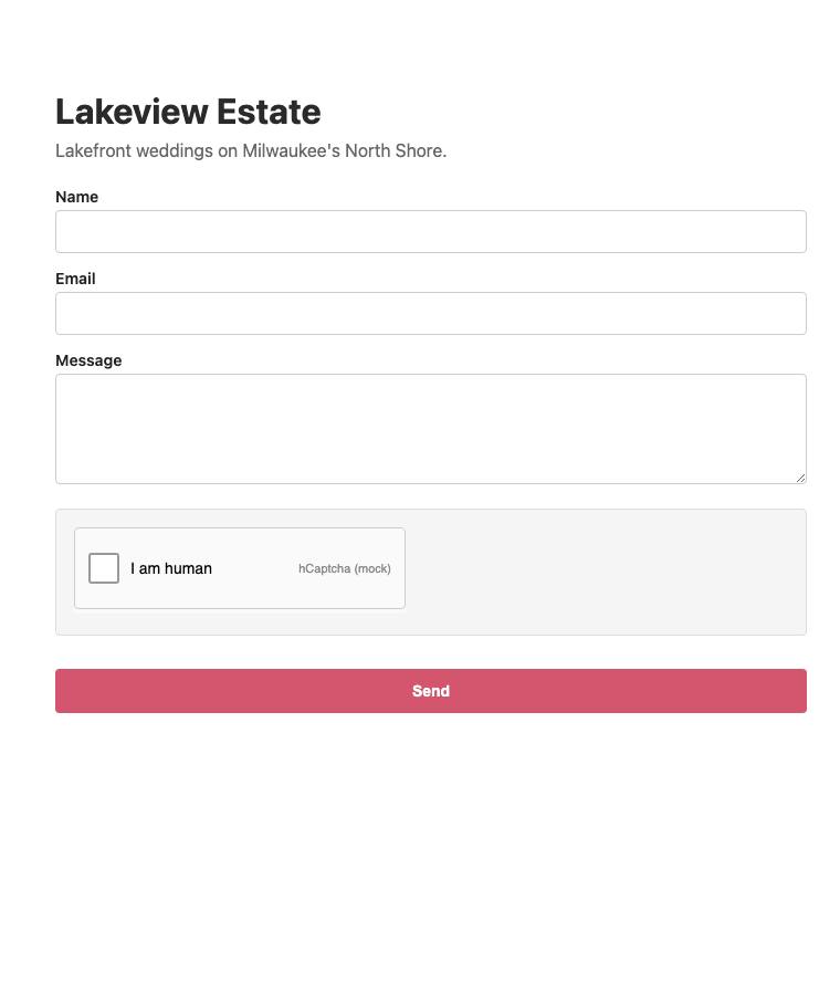 Lakeview Estate, step 1: Opened /venue-5